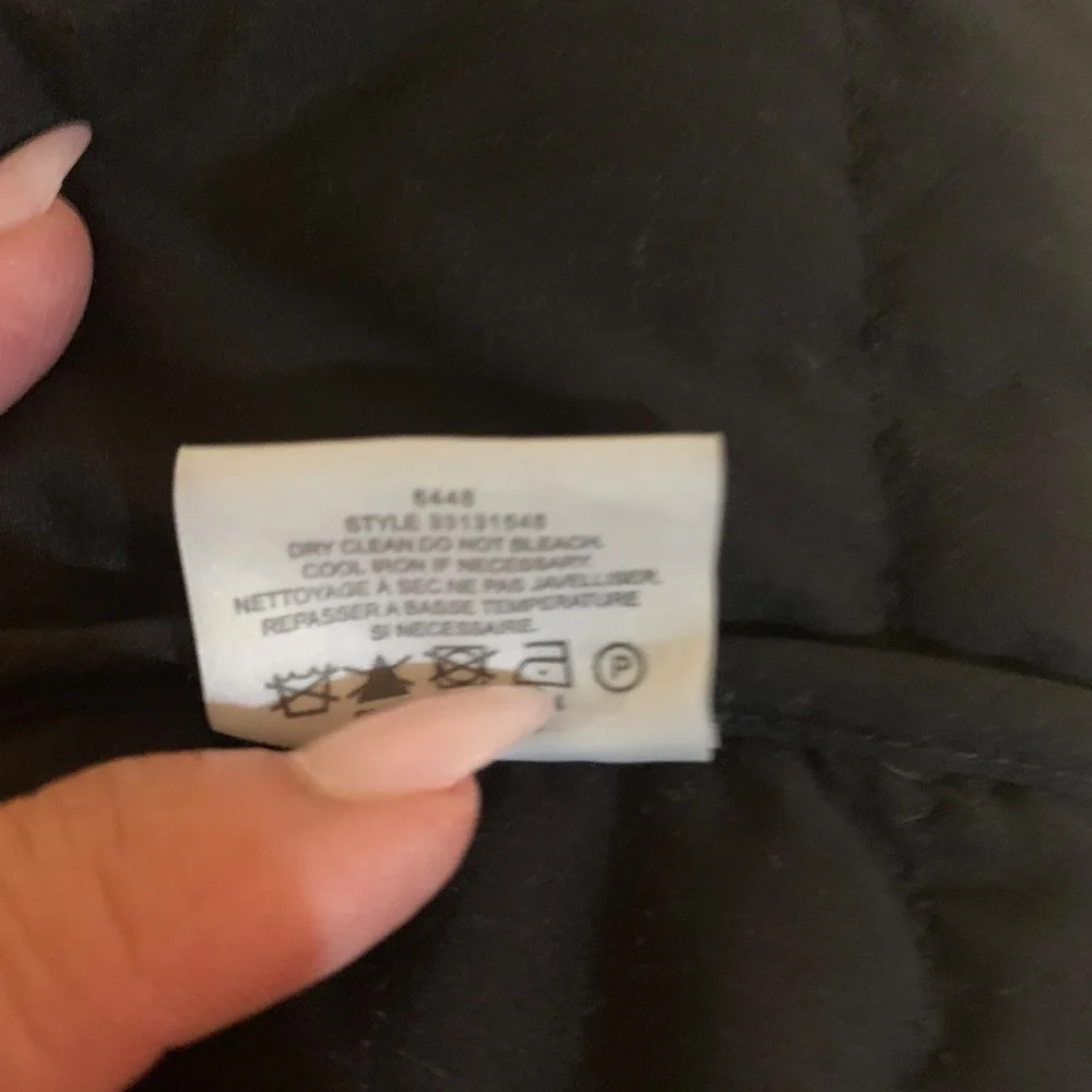 Tory Burch Black/Ivory Down Jacket sz 6